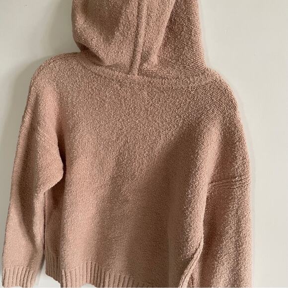 Club Monaco Pale Pink Pullover Boucle Hoodie - Picture 7 of 9